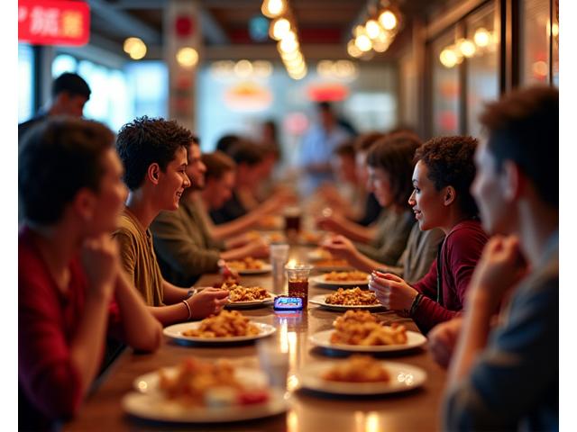 Diners at a restaurant, symbolizing hospitality and customer data